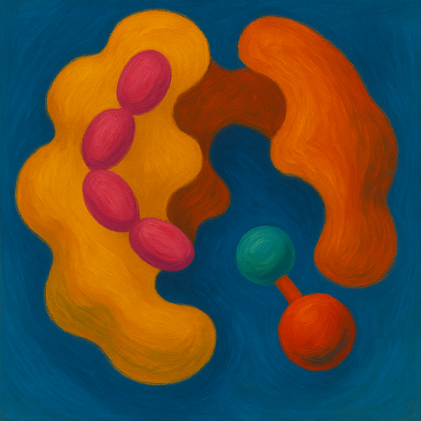 Small Molecule vs Peptide Competition for the Same Pocket